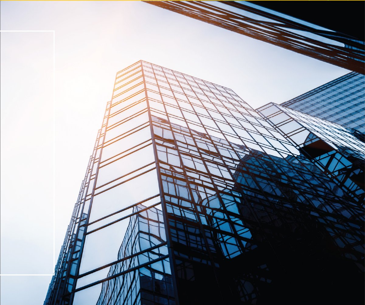 Modern glass office building